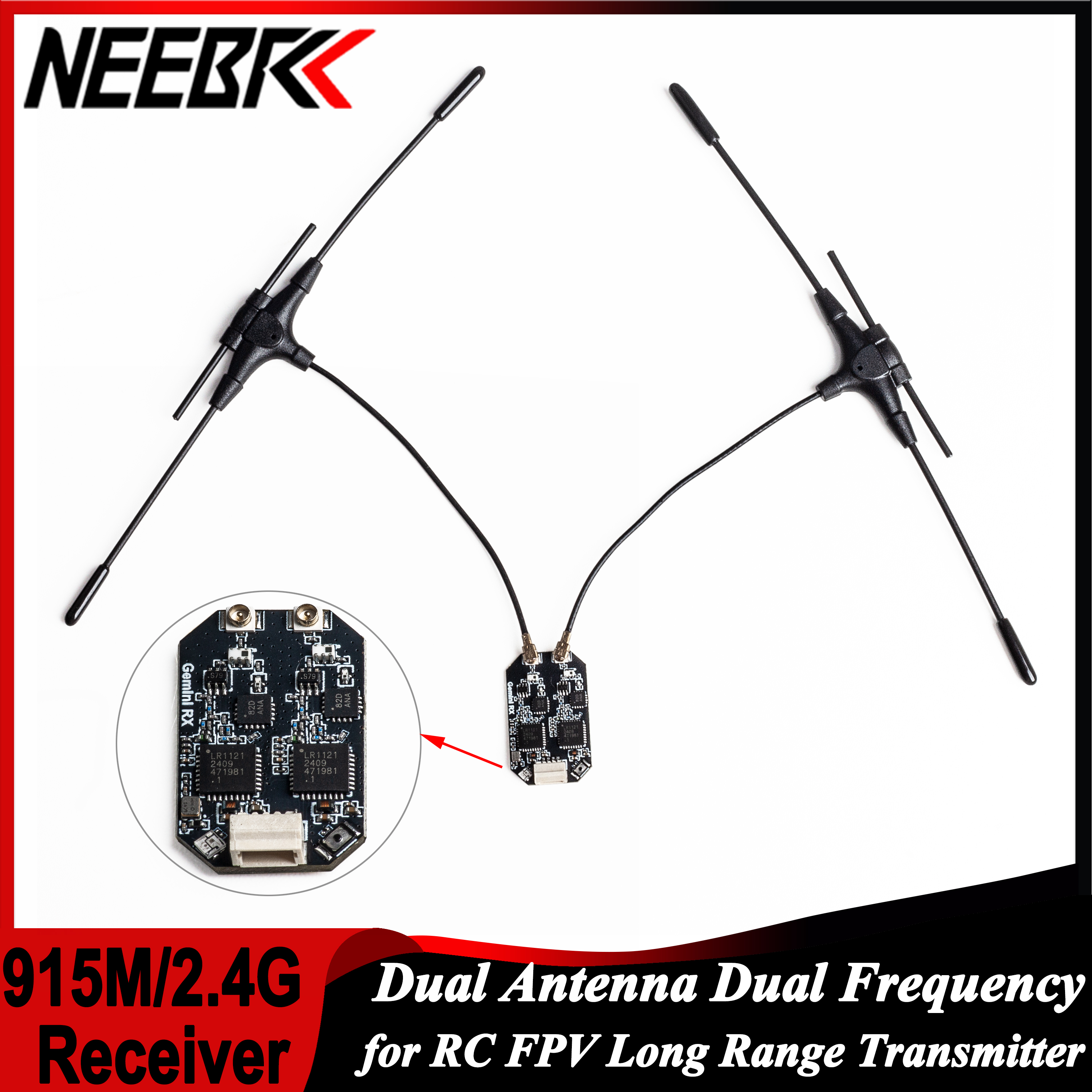 Drone Frame - ELRS 915MHz/2.4GHz Gemini Dual Antenna Dual