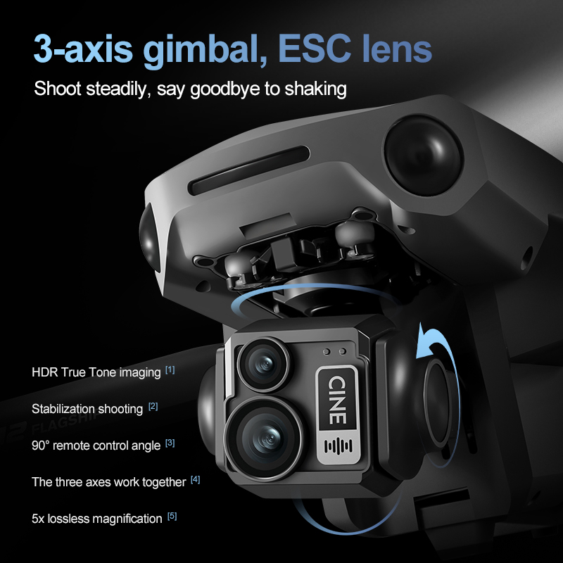 8K 3 Axis Gimbal Brushless 7.2 - مراجعة Drone Gps Mount وسعره