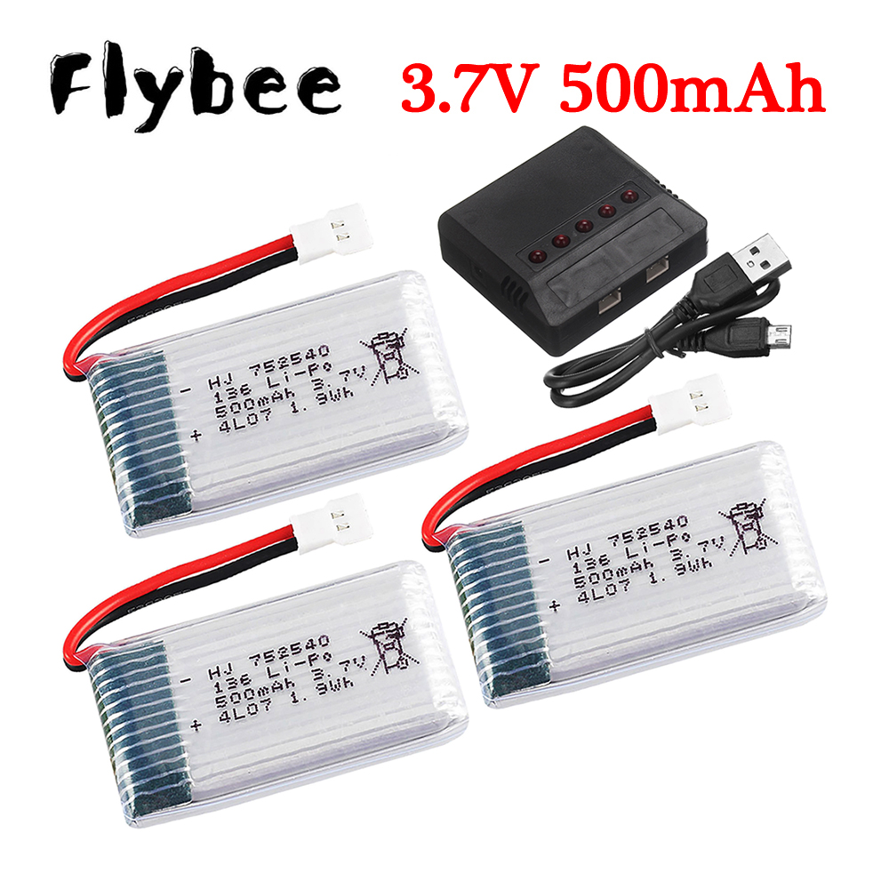 3.7V 500mAh 752540 Lipo Batter - مراجعة Drone Charger وسعره