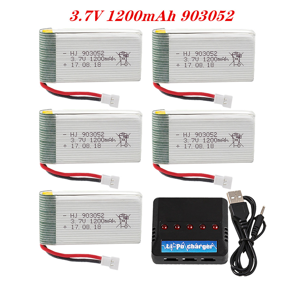 3.7V 1200mah 903052 Lipo Batte - مراجعة Drone Charger وسعره