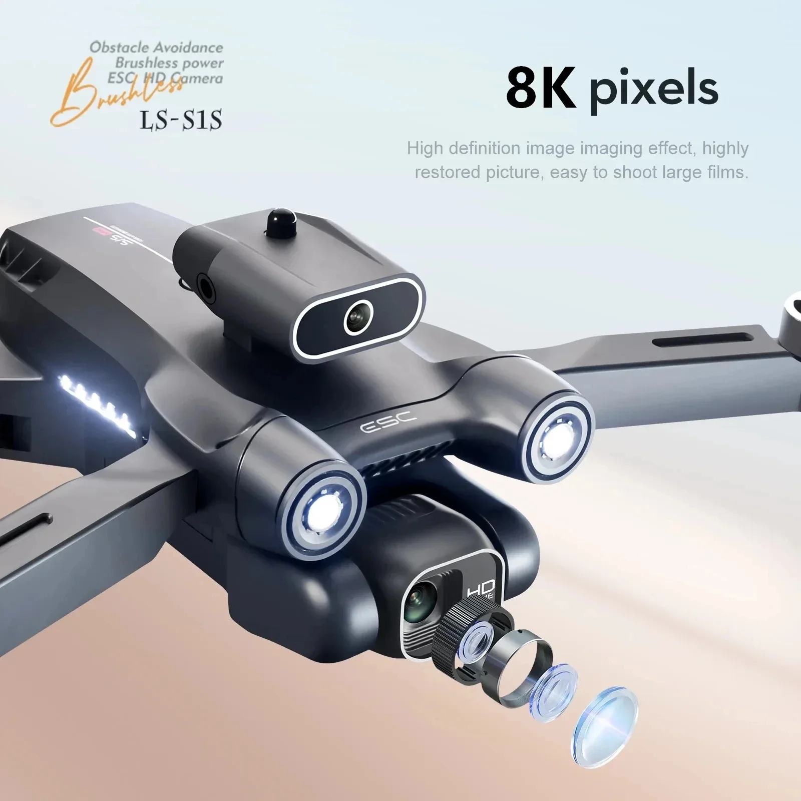 New S1S 5G GPS Drone Camera 8K - مراجعة Drone Gps Mount وسعره