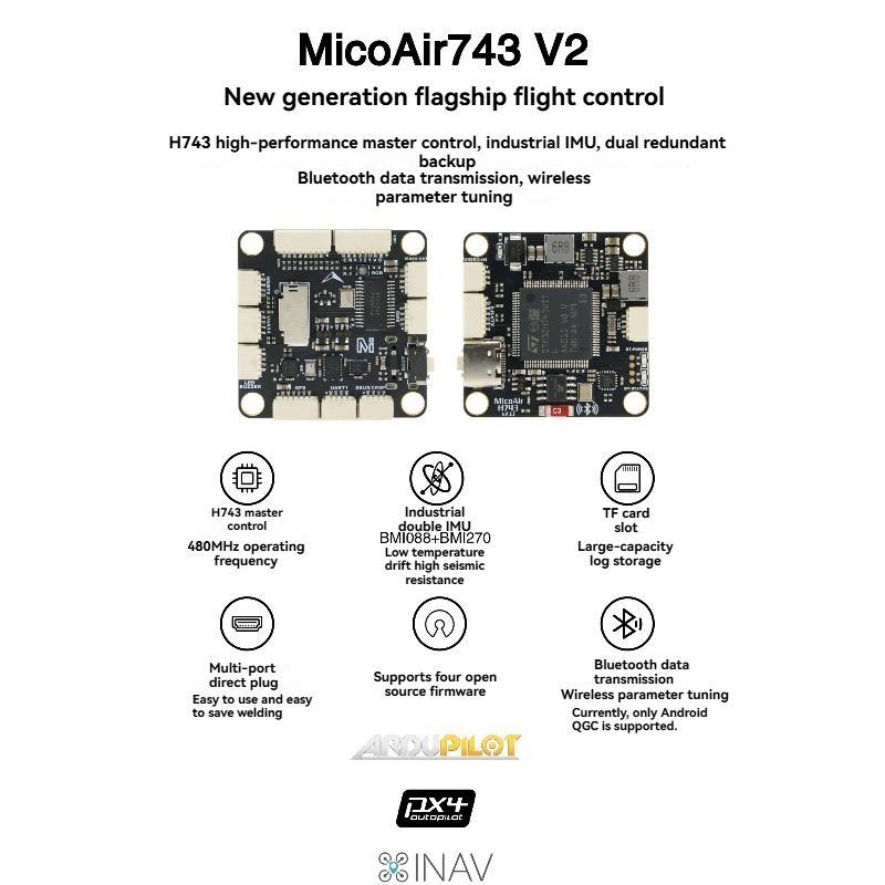 MicoAir743 V2   Flight Control - مراجعة Drone Flight Controller وسعره
