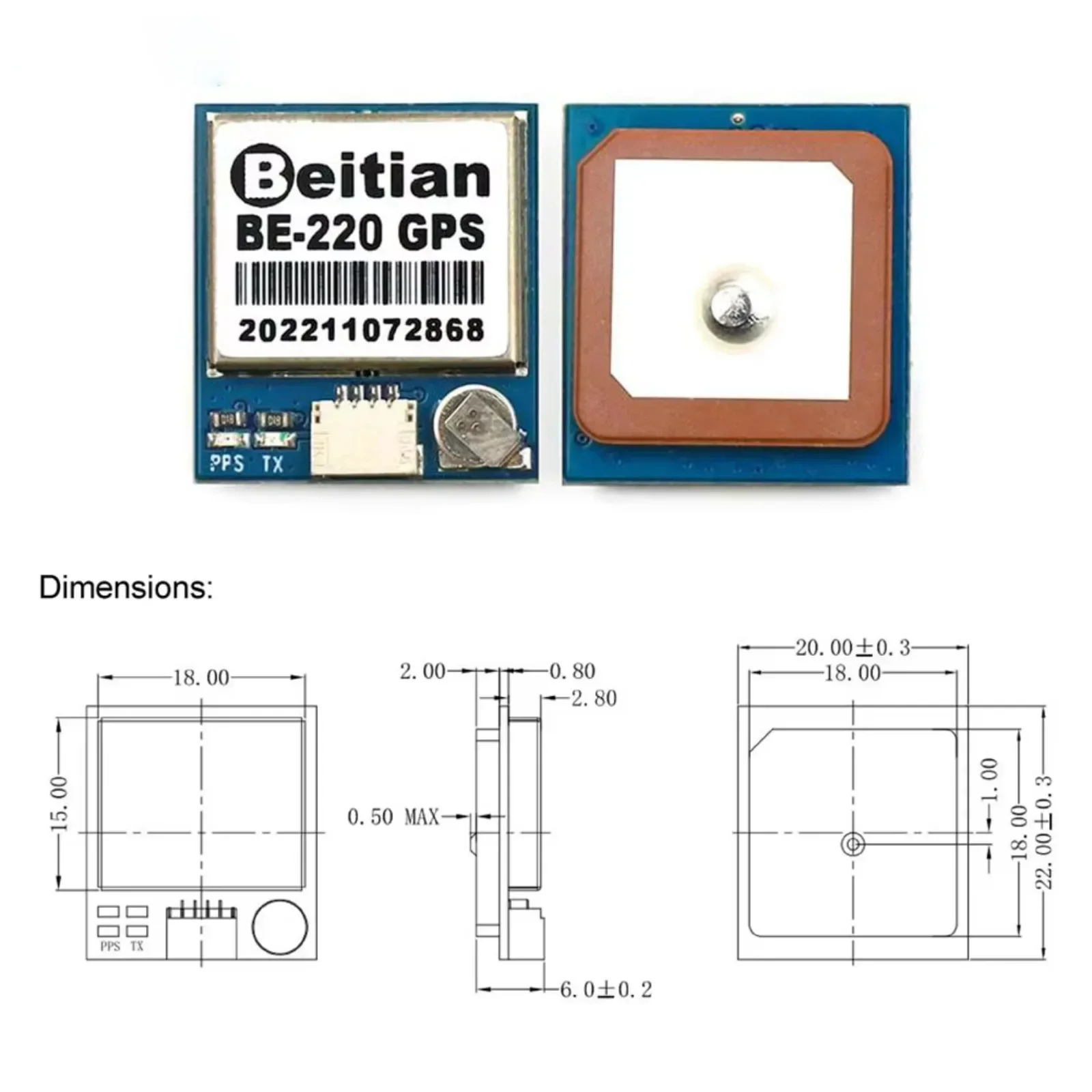 BE-220 M10050 Ultra-Low Power  - مراجعة Drone Gps Module وسعره