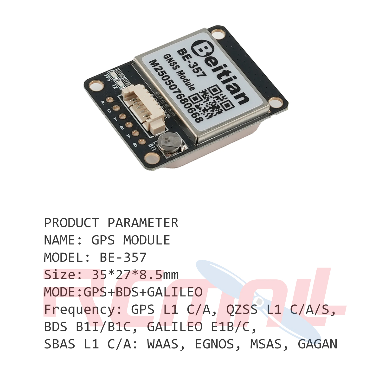 10PCS/LOT Beitian BE-357 BE357 - مراجعة Drone Gps Module وسعره