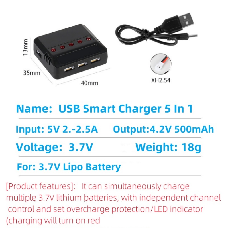 Syma X5HW X5HC X5C X5SW 3.7V 5 - مراجعة Drone Charger وسعره