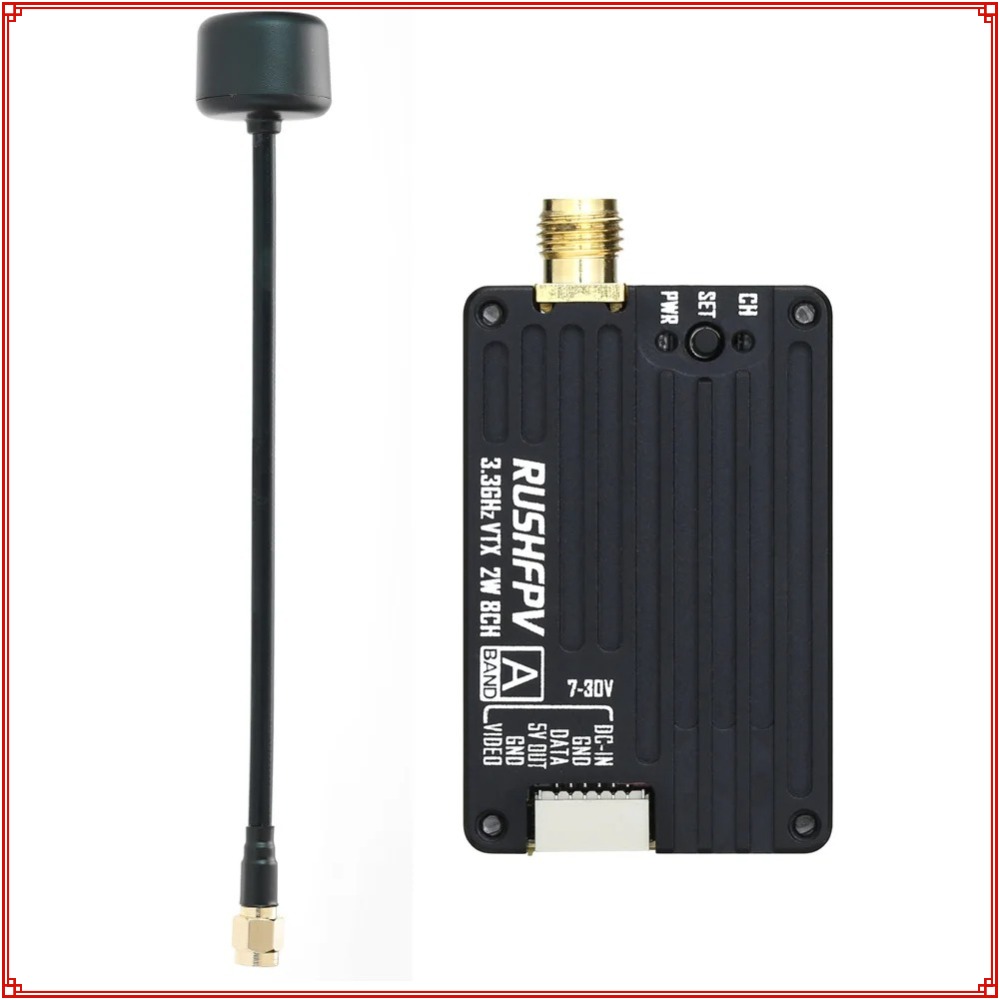 2026 New RUSHFPV 3.3G 2W VTX T - مراجعة Drone Antenna وسعره