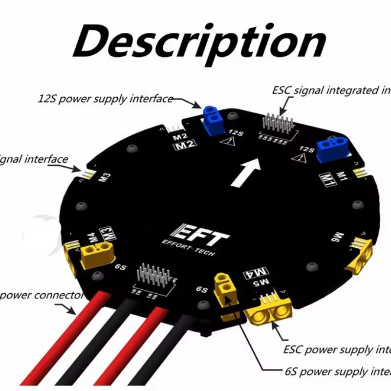 EFT Large Current Power Distri - مراجعة Drone Battery وسعره
