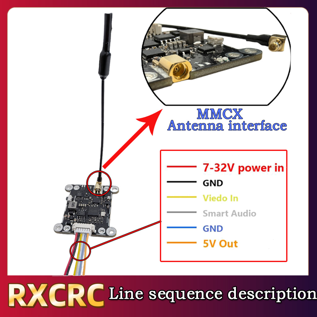 RXCRC 5.8G Module 48CH 1.6W VT - مراجعة Drone Frame وسعره