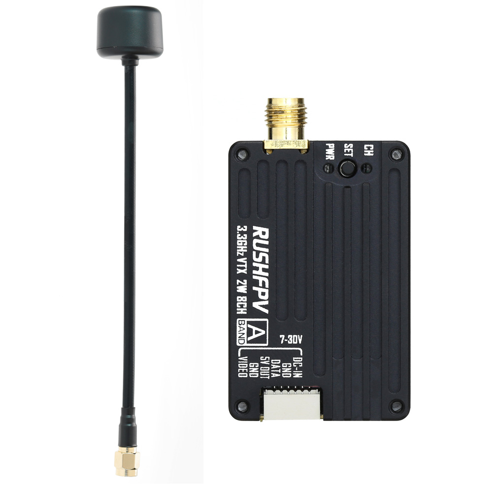 RUSHFPV 3.3G 2W VTX Transmitte - مراجعة Drone Antenna وسعره