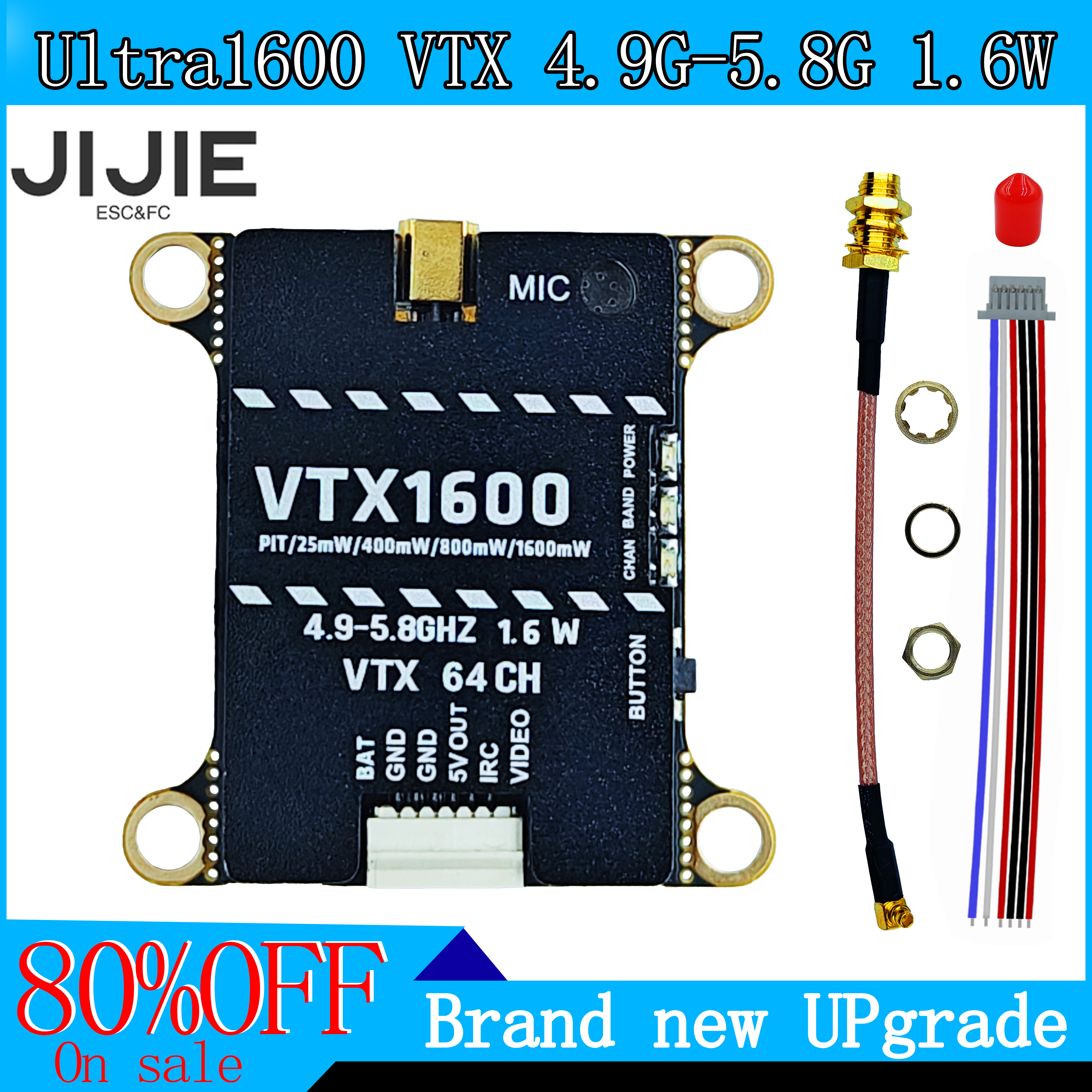 JIJIE Original new 1.6W VTX 2. - مراجعة Drone Power Distribution Board وسعره