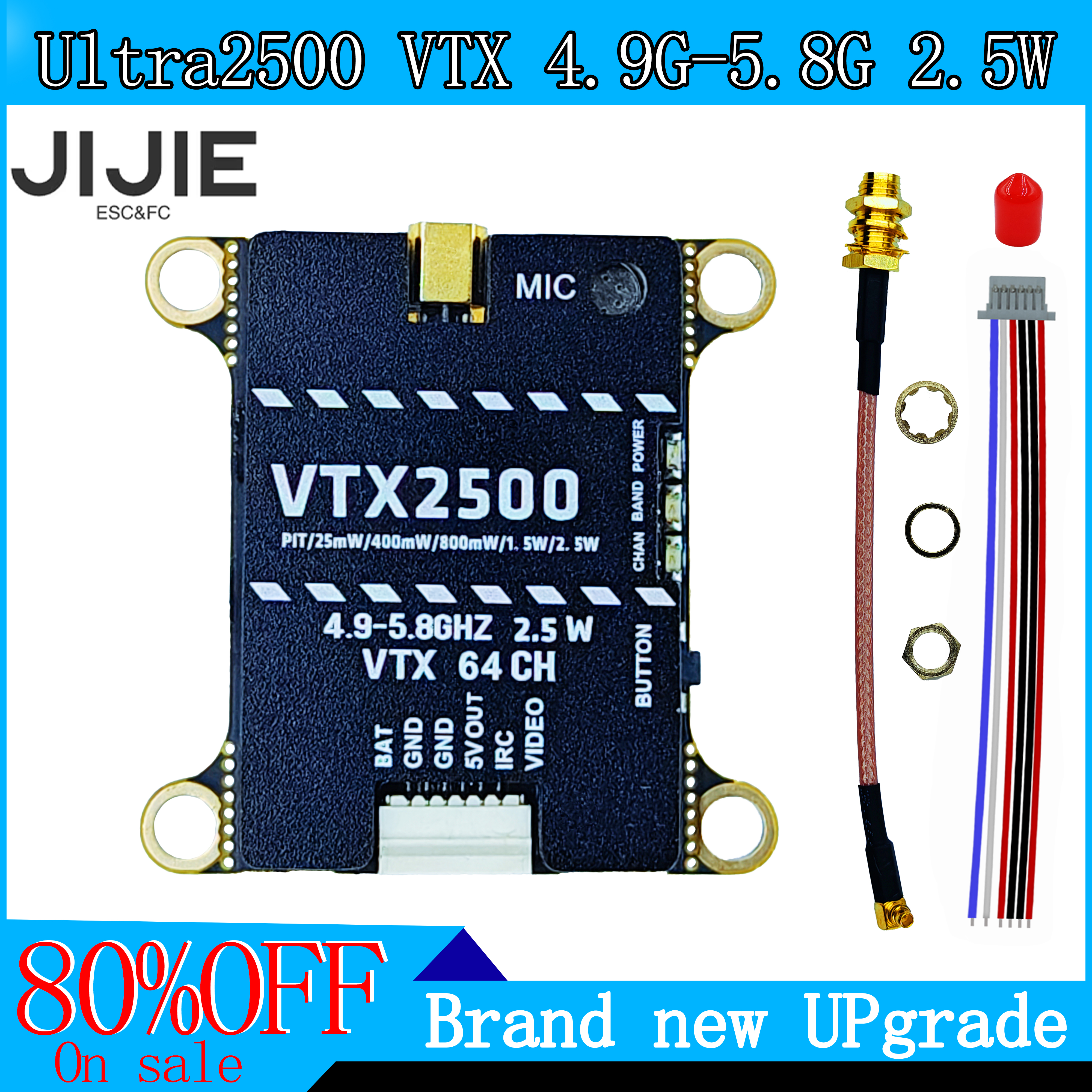 JIJIE Original new 1.6W VTX 2. - مراجعة Drone Power Distribution Board وسعره