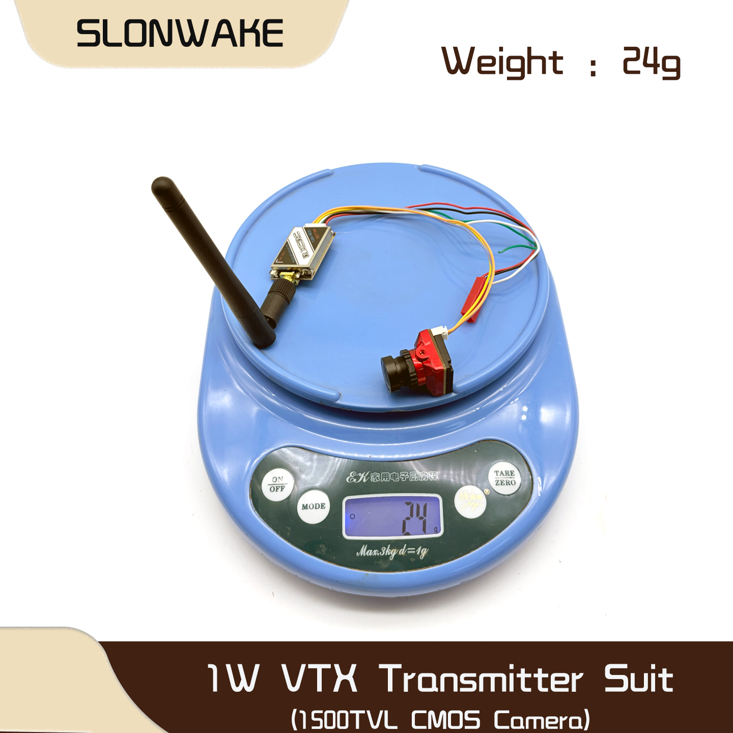 SLONWAKE  5.8G 48CH 1W VTX 100 - مراجعة Drone Frame وسعره