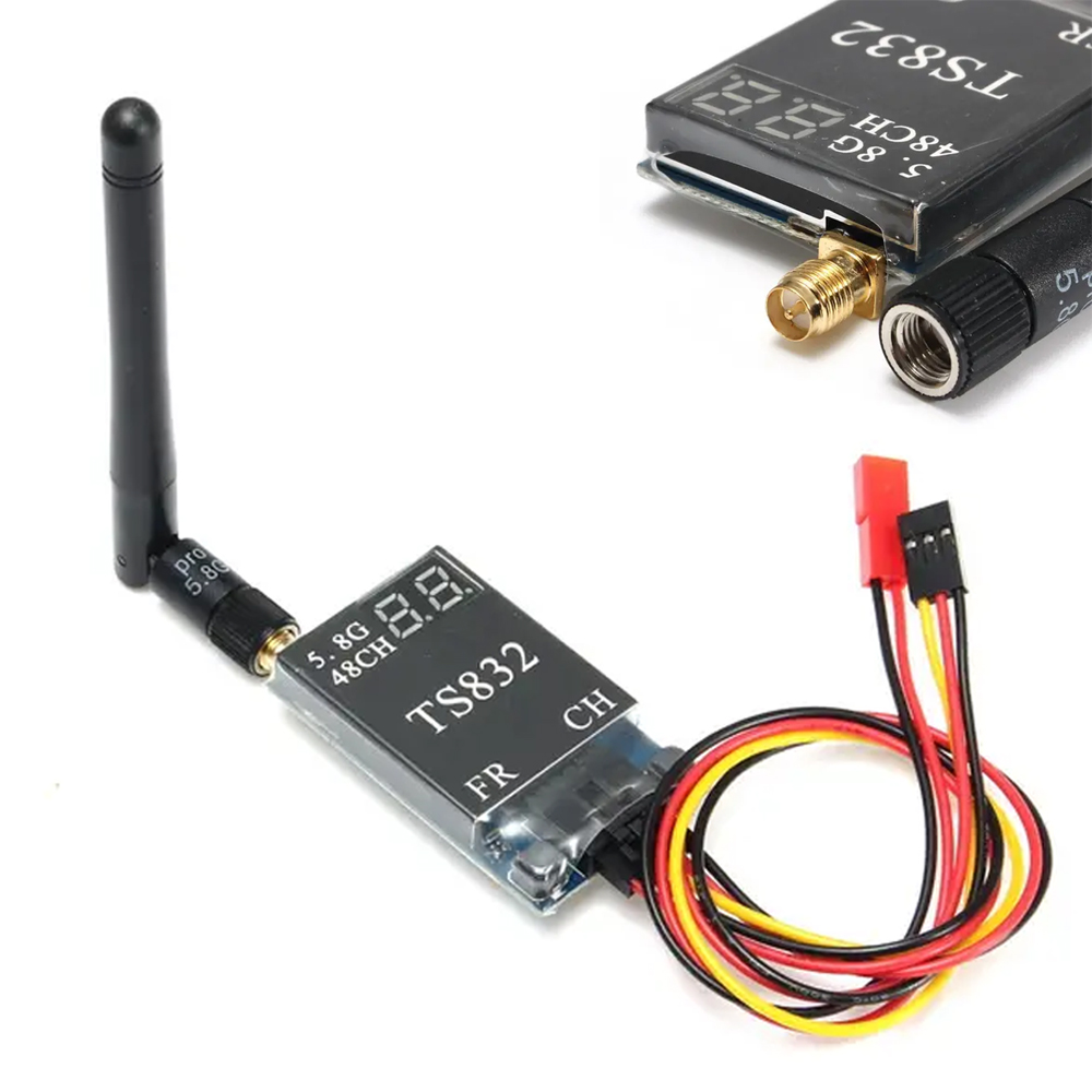 TS832 48CH 5.8G 600mw 5km Wire - مراجعة Drone Camera وسعره