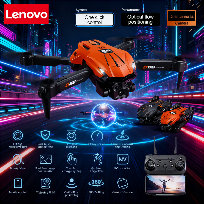 Lenovo D88 Drone 8K Aerial HD  - مراجعة Drone Gps Mount وسعره