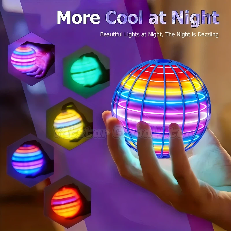 LED Light Up Flying Orb Boomer - مراجعة Drone Battery وسعره
