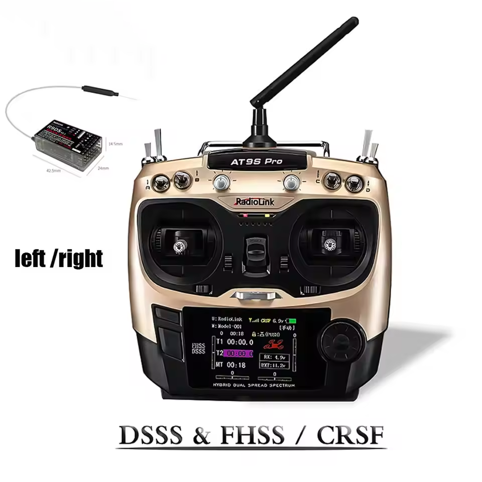 Radiolink AT9SPro 12CH 2.4G DS - مراجعة Drone Receiver وسعره
