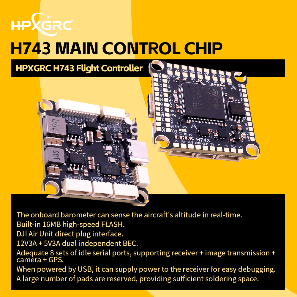 HPXGRC H743 Flight Controller  - مراجعة Drone Power Distribution Board وسعره