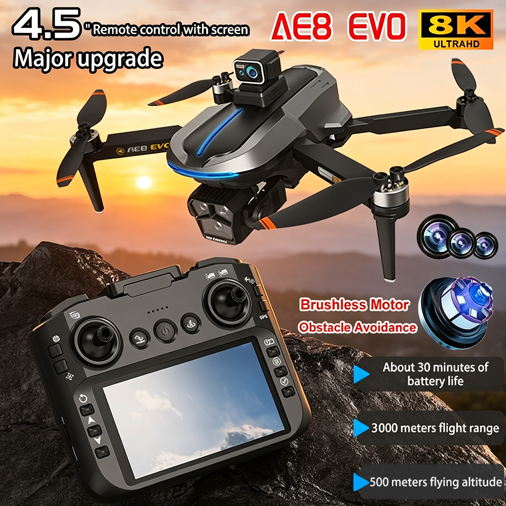 AE8 EVO Drone 4K Professional  - مراجعة Drone Gps Module وسعره