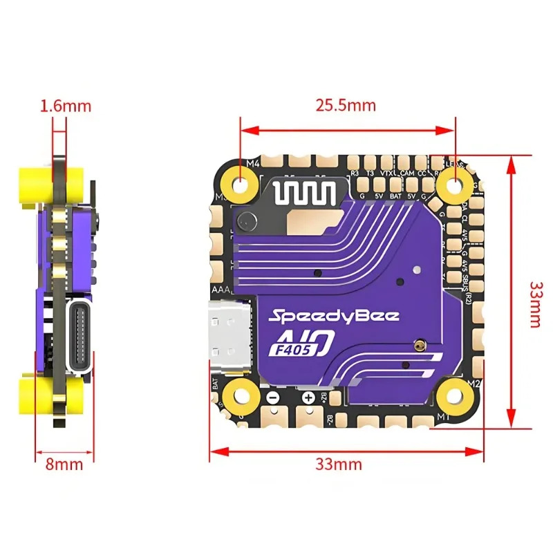 SpeedyBee F405 AIO Flight Cont - مراجعة Drone Esc وسعره
