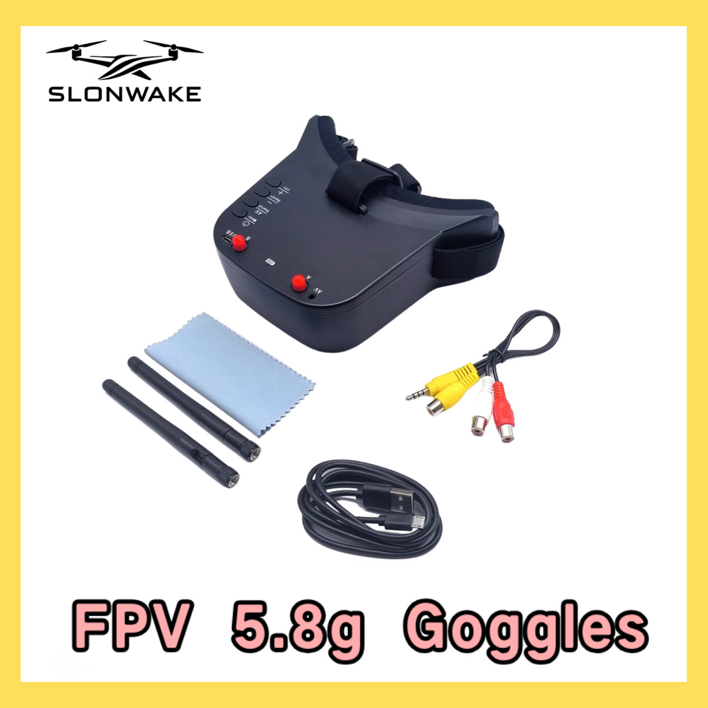 SLONWAKE 5.8G 48CH FPV 400mw V - مراجعة Drone Frame وسعره