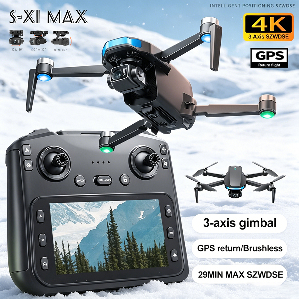 New S-X1 MAX Drone GPS 8K Prof - مراجعة Drone Gps Mount وسعره