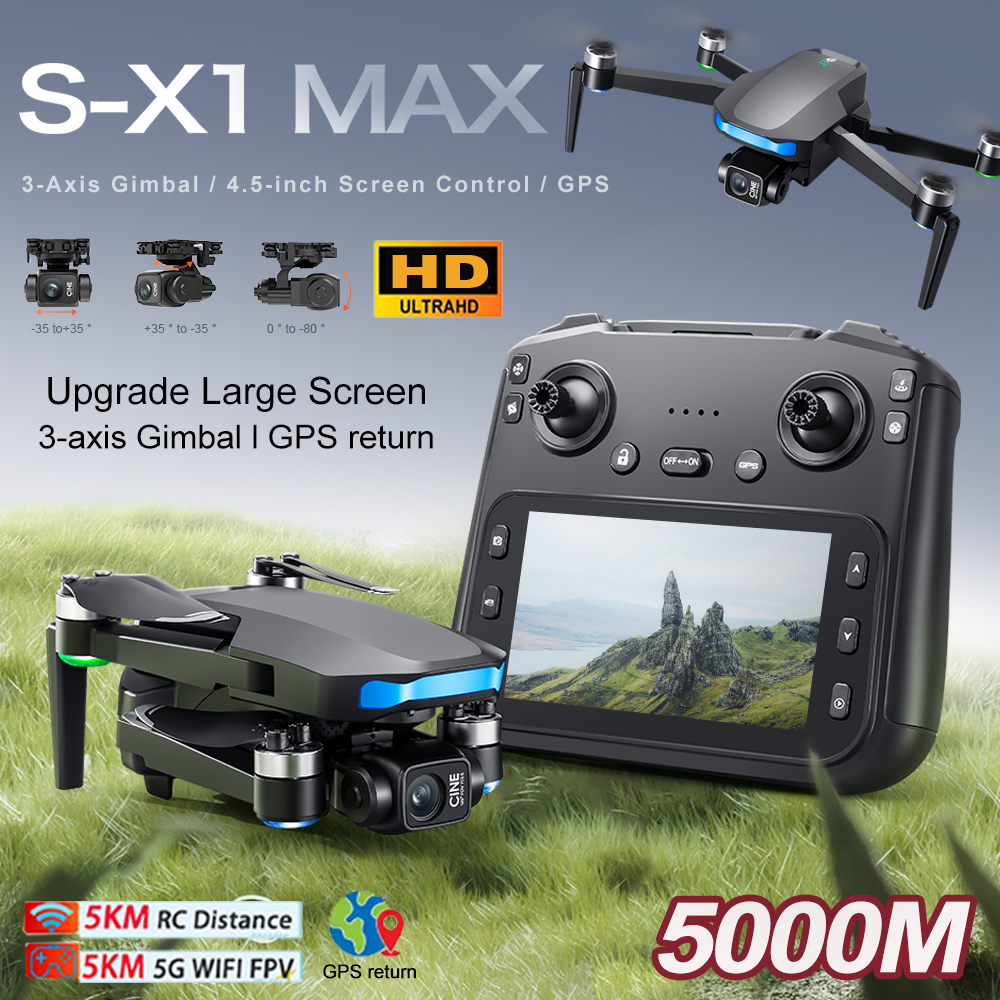 New S-X1 MAX Drone GPS 8K Prof - مراجعة Drone Gps Mount وسعره