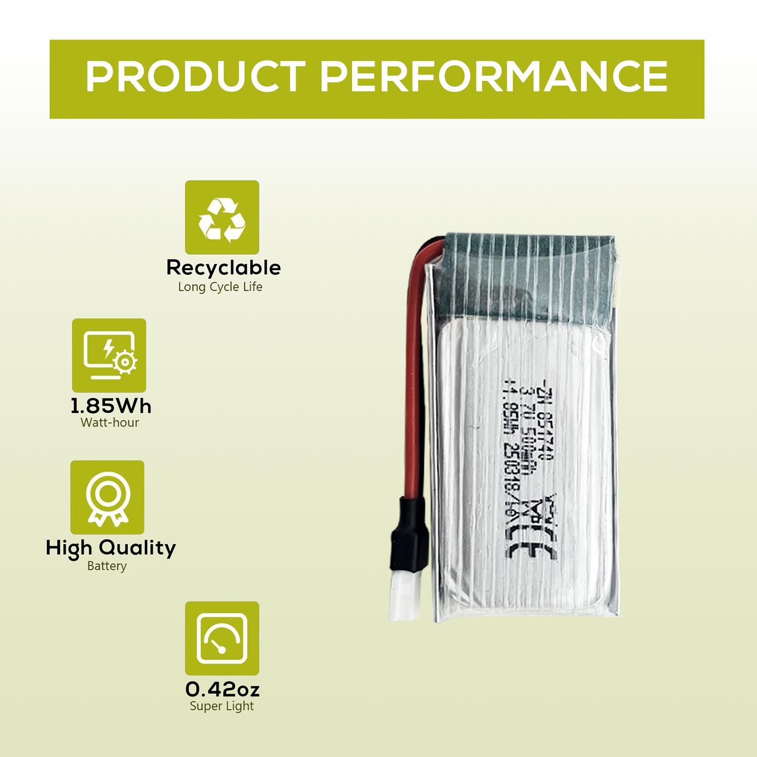 5Pcs 3.7V 500mAh LiPo Batterie - مراجعة Drone Charger وسعره