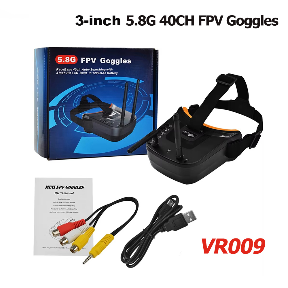 VR009 FPV Video Goggles 3Inch  - مراجعة Drone Antenna وسعره